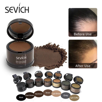 Sevich Hairline Repair Filling Powder With Puff Sevich Fluffy Thin Powder Pang Line Shadow Powder Forehead Hair Makeup Concealer