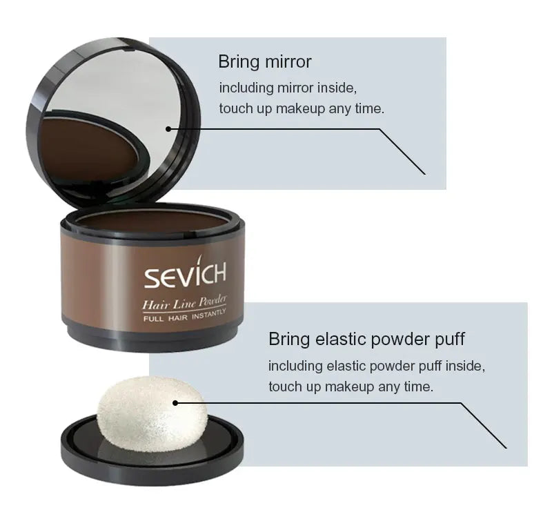 Sevich Hairline Repair Filling Powder With Puff Sevich Fluffy Thin Powder Pang Line Shadow Powder Forehead Hair Makeup Concealer