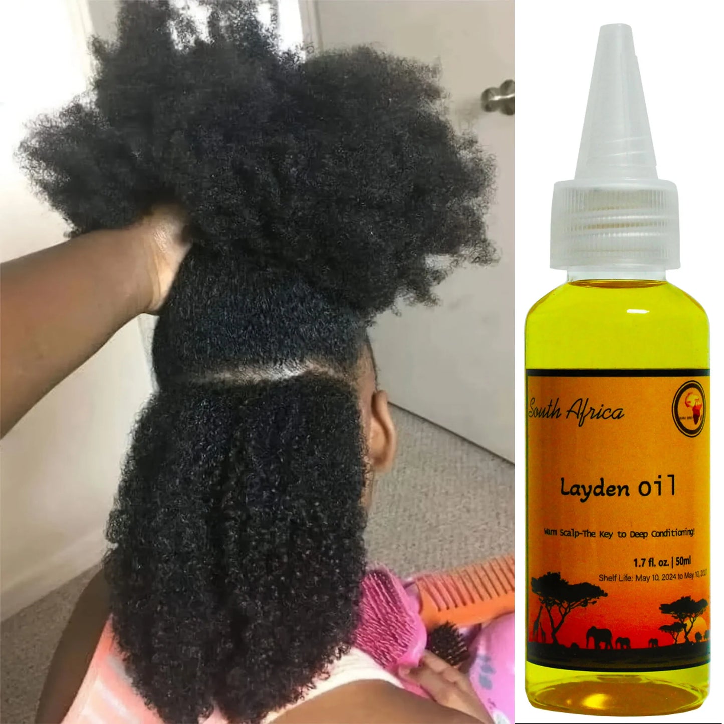 African Traditional Layden Nourish Oil 50 ml Scalp & Hair Roots Strengthening