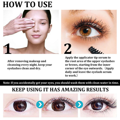 Fast Eyelash Growth Serum Eyebrow Natural Thick Eyelashe Dark and Beautiful Traceless Eyelashs Lotion Treatment Eye Care New